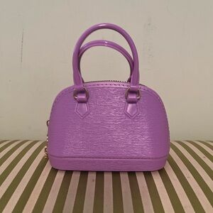 Elegant Purple Handbag Charm